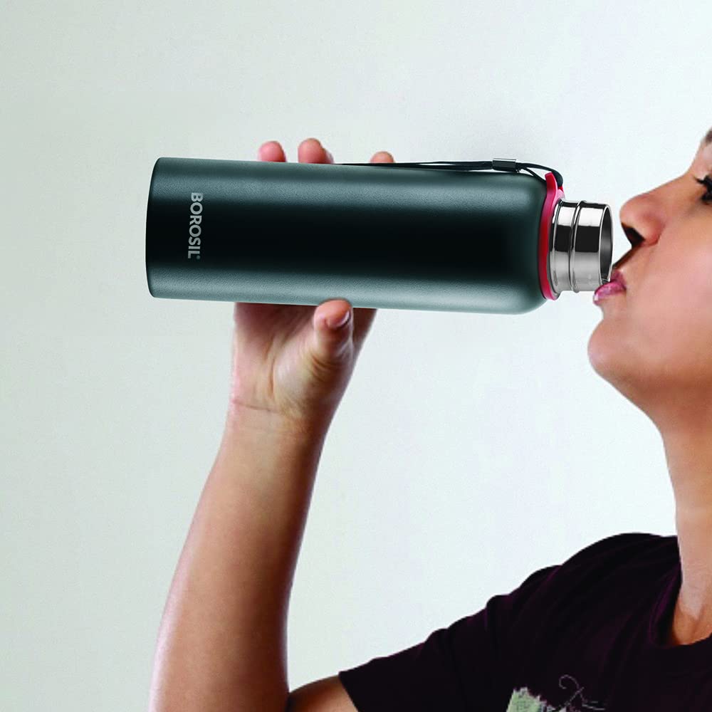 Borosil Hydra Trek 500 ml Stainless Steel Water Bottle